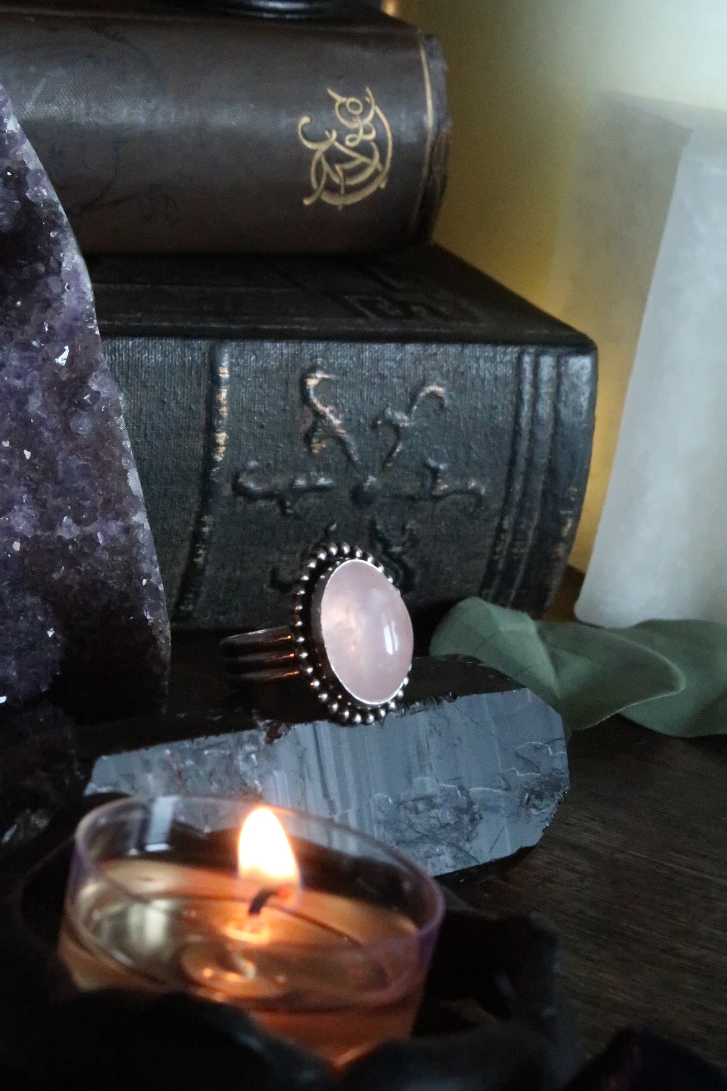 Rose Quartz Ring -Size 7