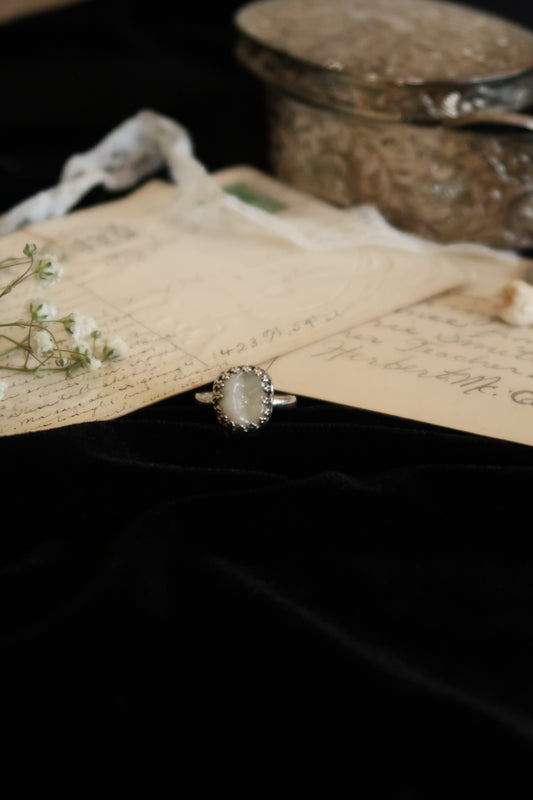 Crown Bezel Tooth Ring -Size 7.5