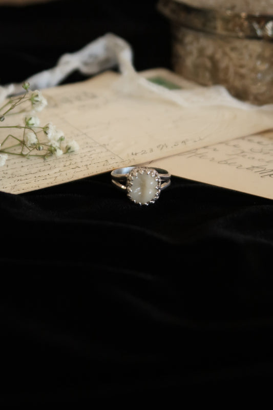 Crown Bezel Tooth Ring -Size 8