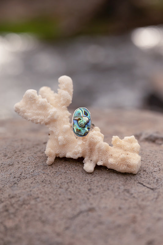 Abalone Ring - Size 8.5