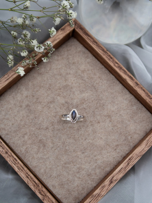 Labradorite Mini Ring -Size 6, & 10
